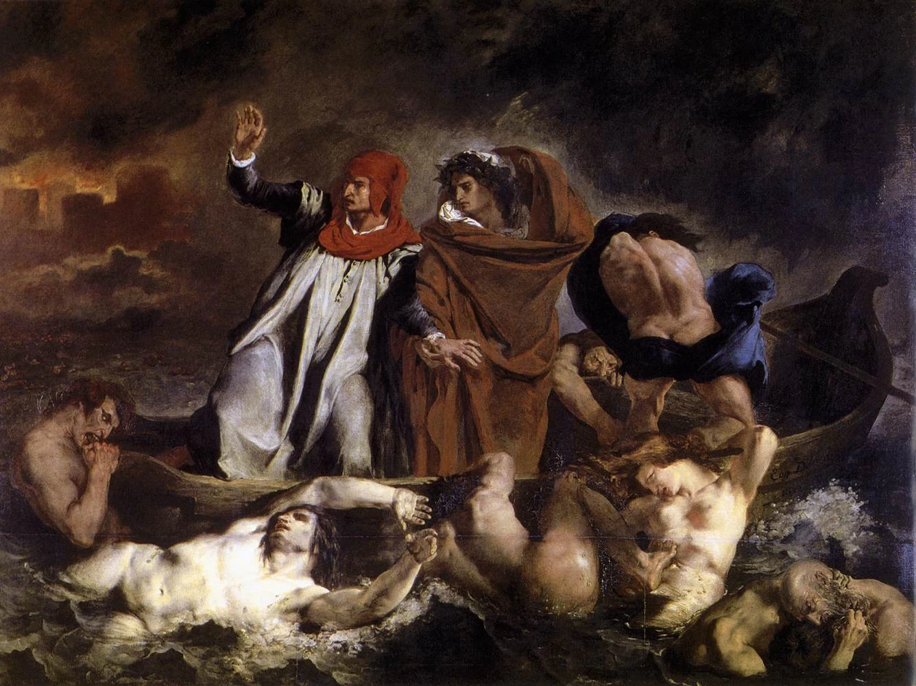 La Barca di Dante, 1822 - Museo del Louvre, Parigi
